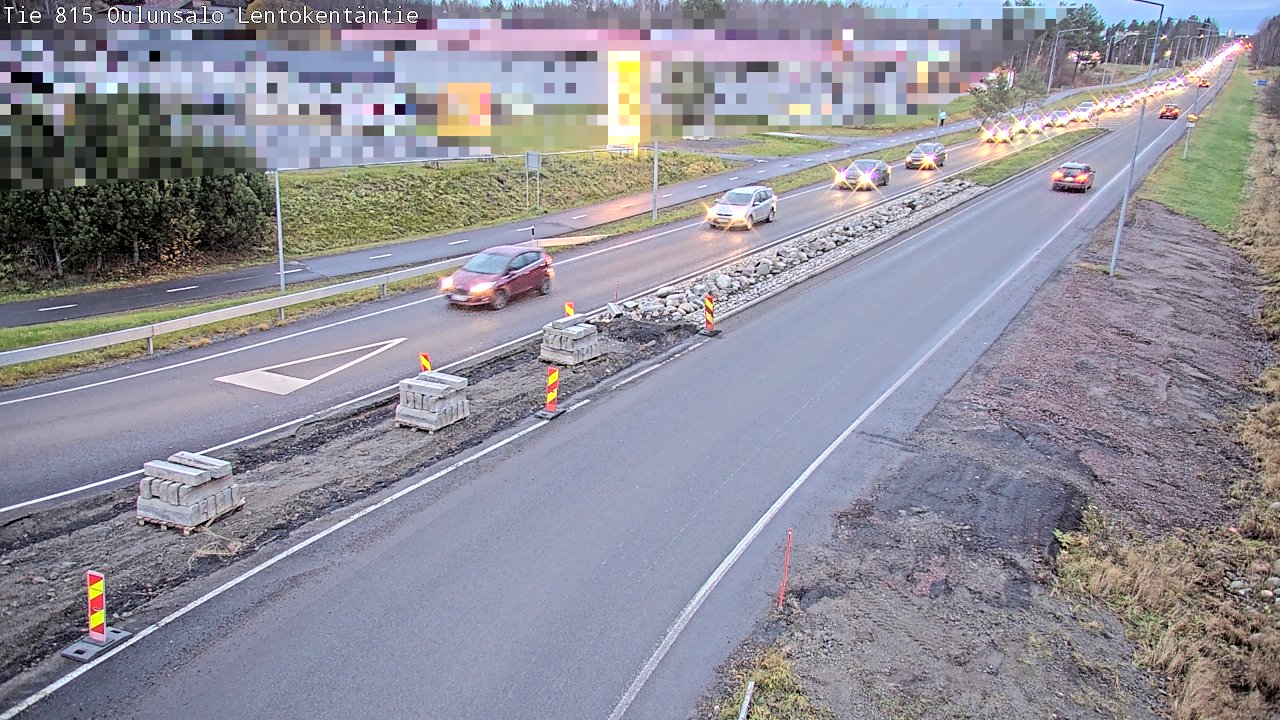 Kelikamerat Kuva Tie 816 Oulunsalo, Lentokentäntie, Oulu, Pohjois-Pohjanmaa