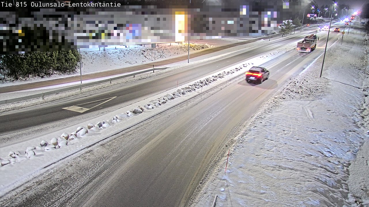 Weather Camera Image Väg 816 Uleåsalo, Lentokentäntie, Oulu, Pohjois-Pohjanmaa