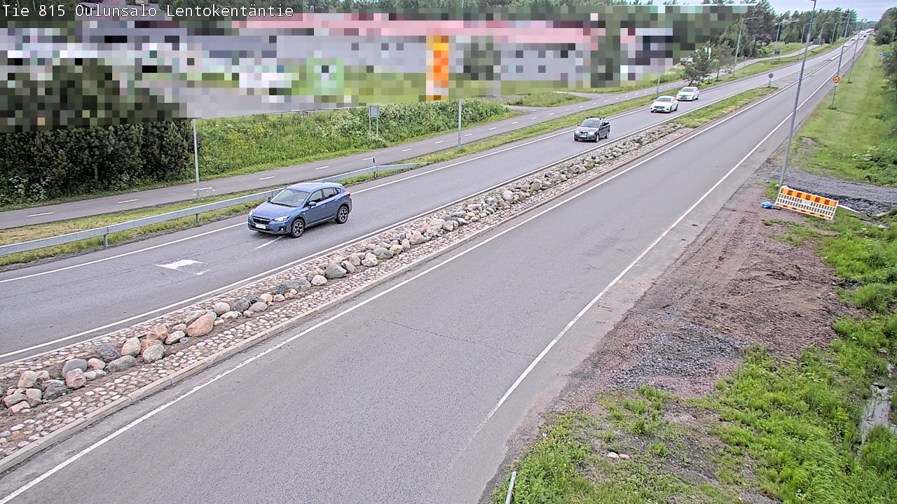 Weather Camera Image Väg 816 Uleåsalo, Lentokentäntie, Oulu, Pohjois-Pohjanmaa