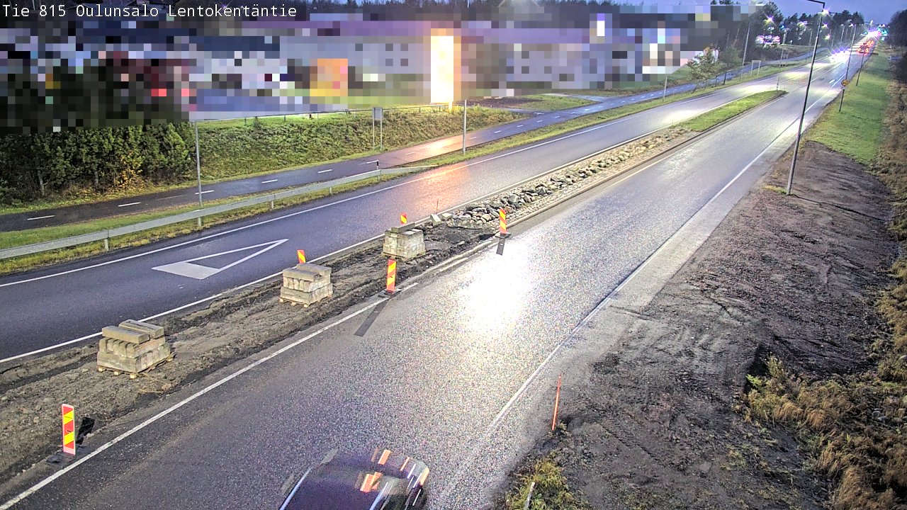 Kelikamerat Kuva Tie 816 Oulunsalo, Lentokentäntie, Oulu, Pohjois-Pohjanmaa