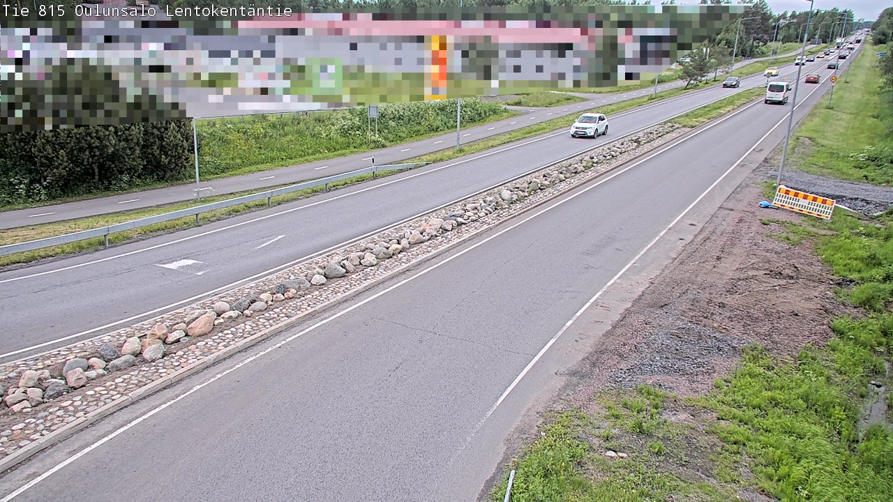 Weather Camera Image Väg 816 Uleåsalo, Lentokentäntie, Oulu, Pohjois-Pohjanmaa