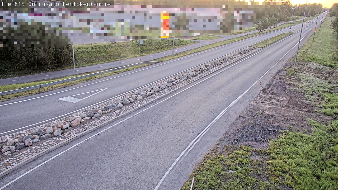 Kelikamerat Kuva Tie 816 Oulunsalo, Lentokentäntie, Oulu, Pohjois-Pohjanmaa