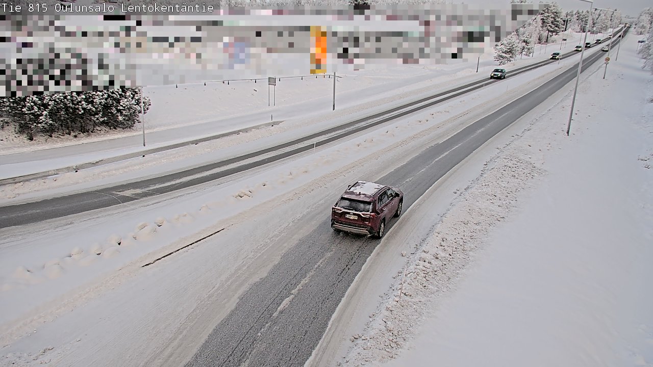 Weather Camera Image Road 816 Oulunsalo, Lentokentäntie, Oulu, Pohjois-Pohjanmaa