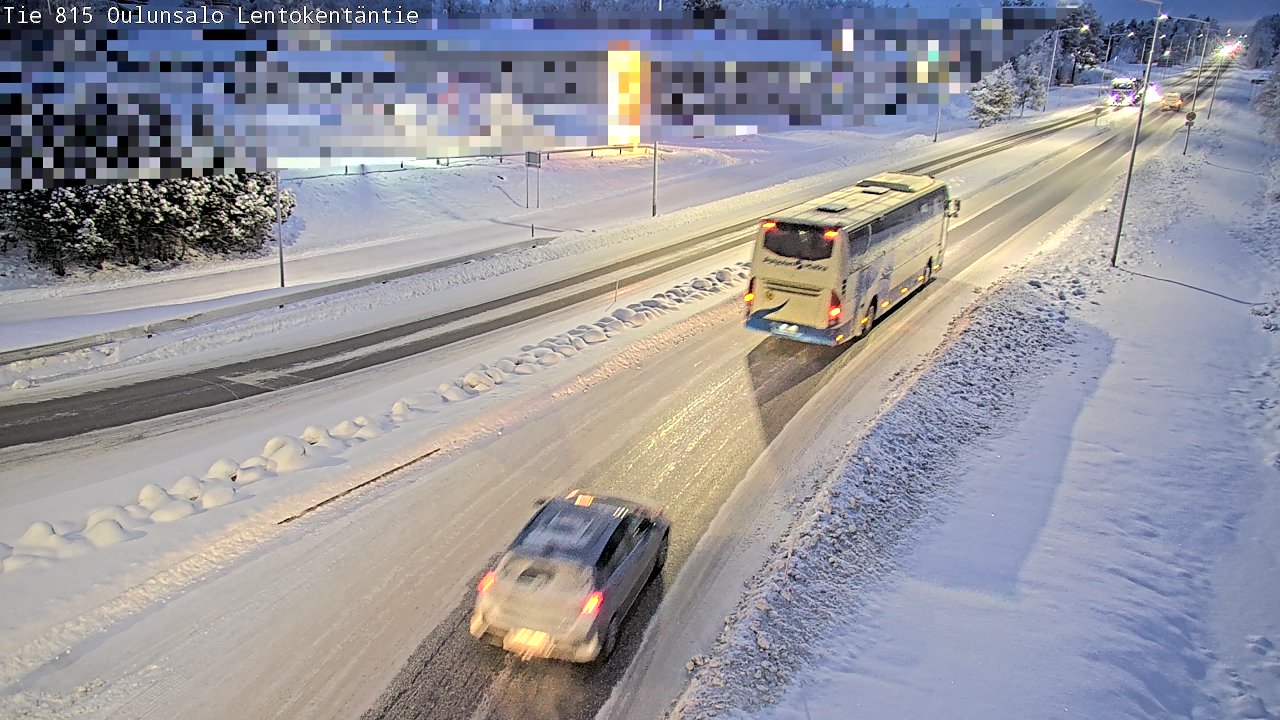 Kelikamerat Kuva Tie 816 Oulunsalo, Lentokentäntie, Oulu, Pohjois-Pohjanmaa