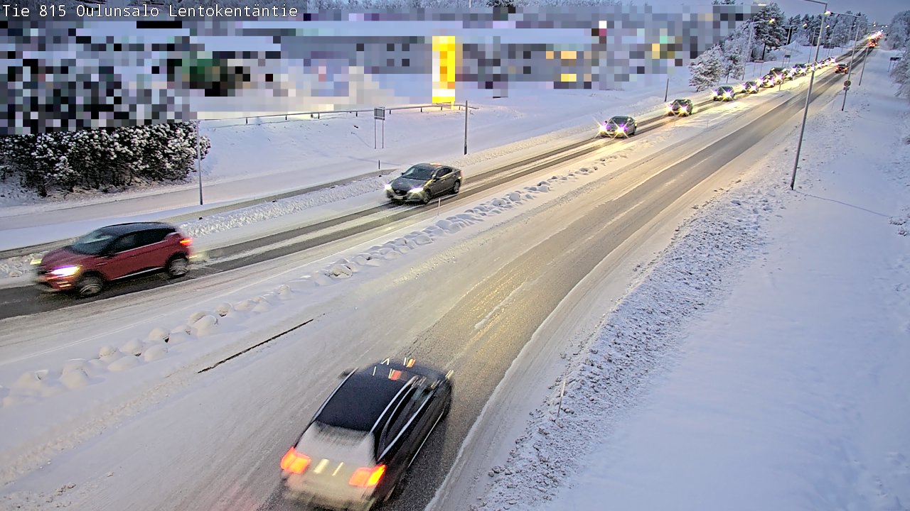 Weather Camera Image Road 816 Oulunsalo, Lentokentäntie, Oulu, Pohjois-Pohjanmaa