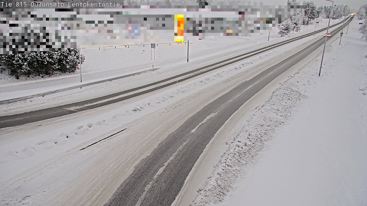Kelikamerat Kuva Tie 816 Oulunsalo, Lentokentäntie, Oulu, Pohjois-Pohjanmaa