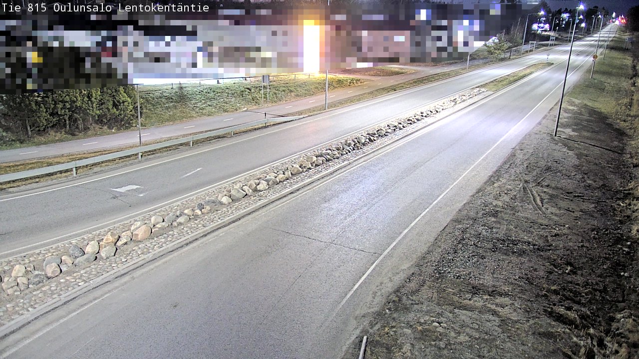 Weather Camera Image Road 816 Oulunsalo, Lentokentäntie, Oulu, Pohjois-Pohjanmaa