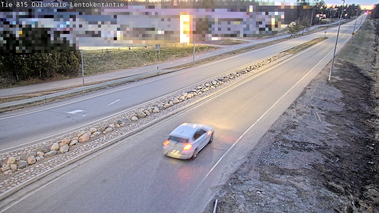 Weather Camera Image Road 816 Oulunsalo, Lentokentäntie, Oulu, Pohjois-Pohjanmaa