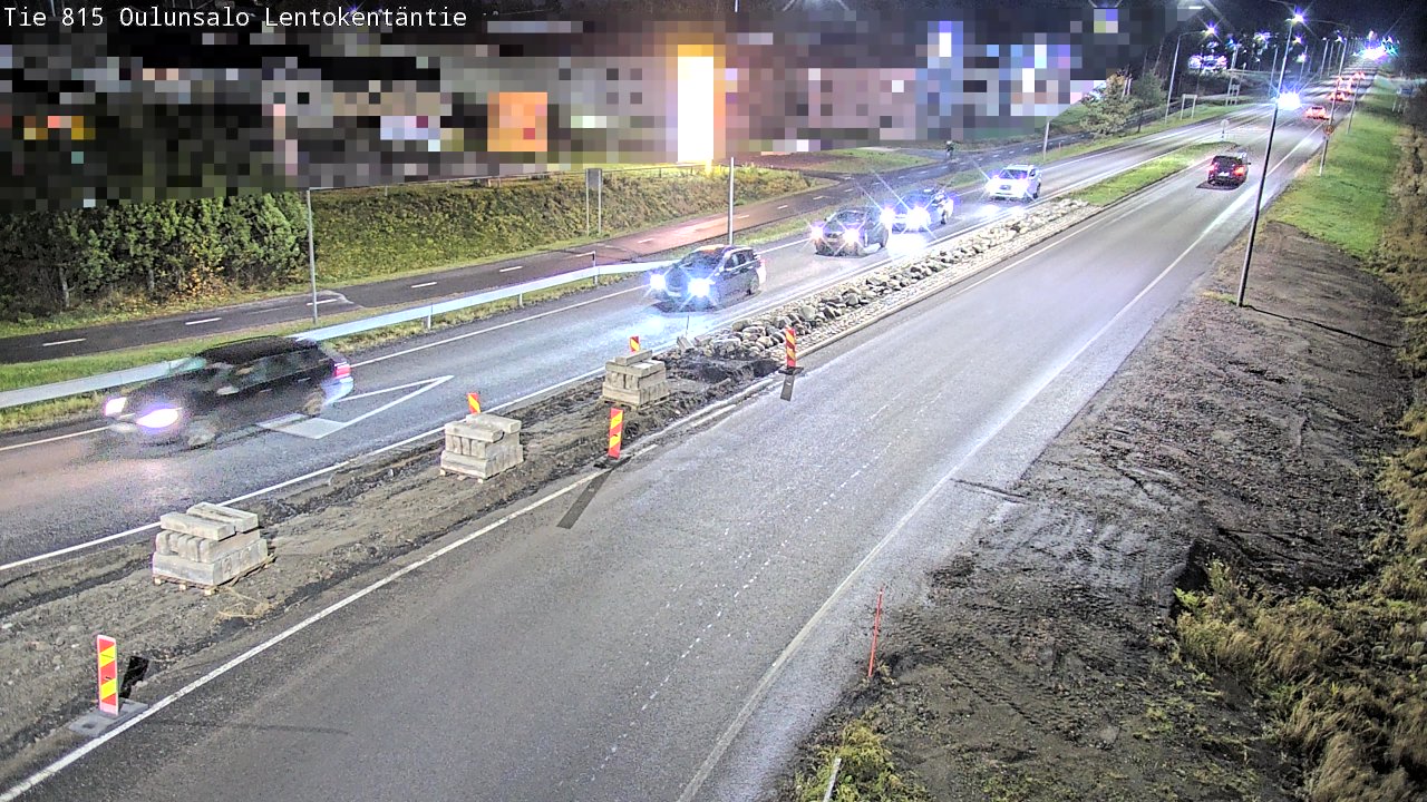 Kelikamerat Kuva Tie 816 Oulunsalo, Lentokentäntie, Oulu, Pohjois-Pohjanmaa