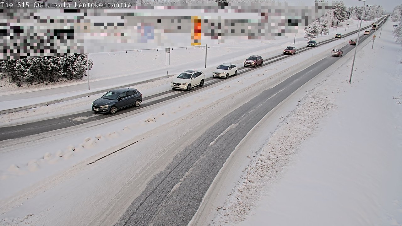 Weather Camera Image Road 816 Oulunsalo, Lentokentäntie, Oulu, Pohjois-Pohjanmaa