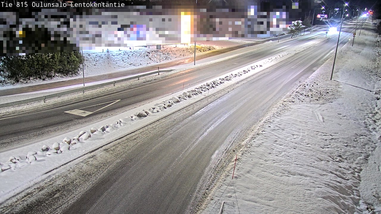 Weather Camera Image Väg 816 Uleåsalo, Lentokentäntie, Oulu, Pohjois-Pohjanmaa
