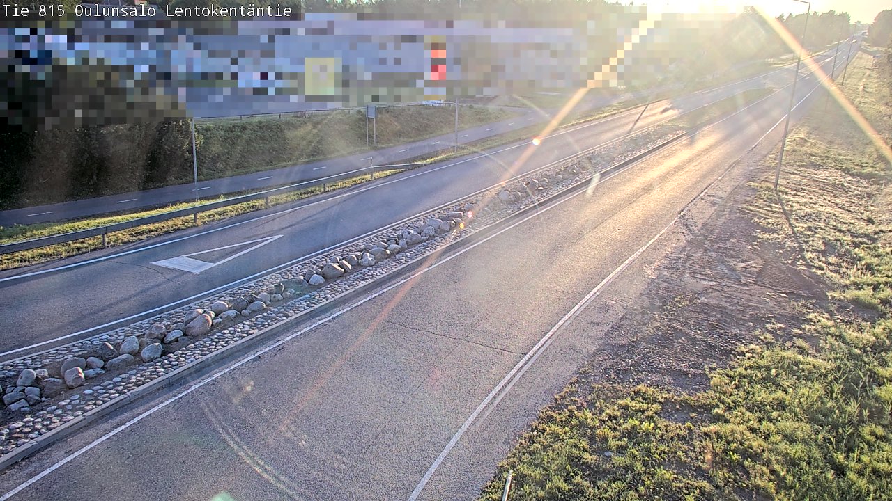 Weather Camera Image Road 816 Oulunsalo, Lentokentäntie, Oulu, Pohjois-Pohjanmaa