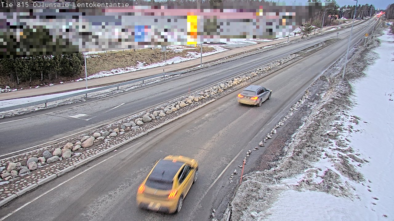 Weather Camera Image Road 816 Oulunsalo, Lentokentäntie, Oulu, Pohjois-Pohjanmaa