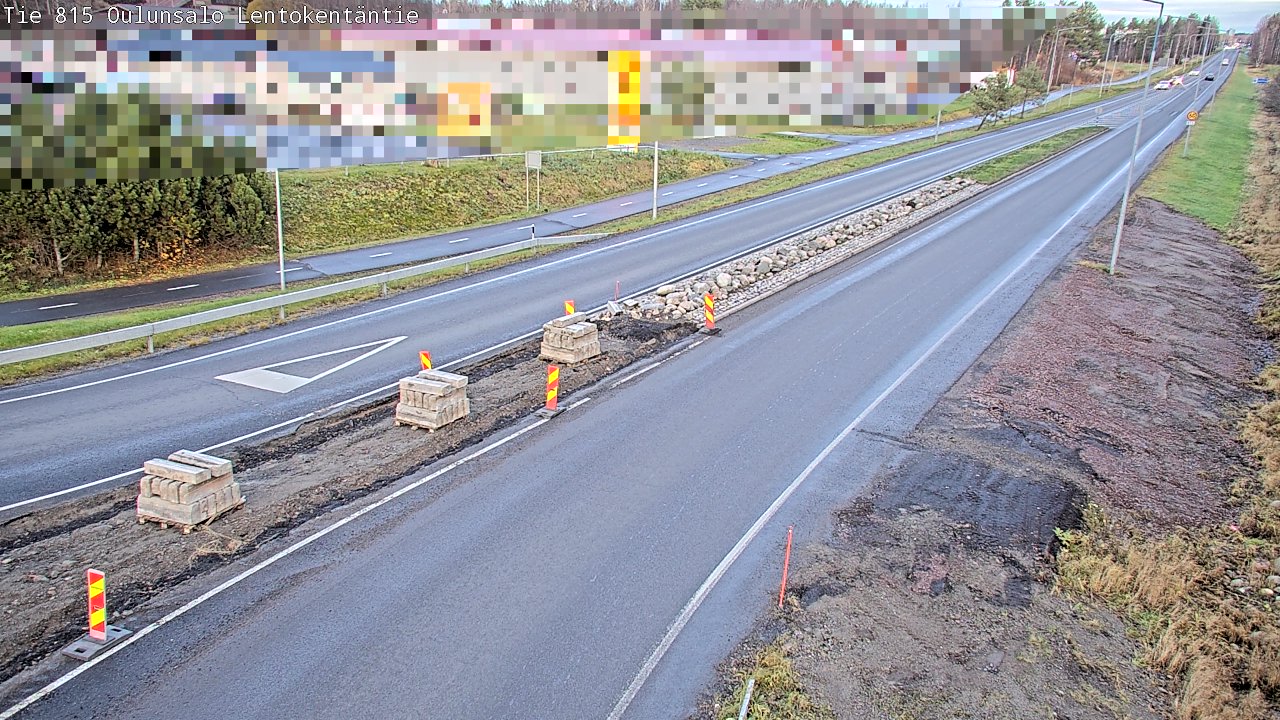 Kelikamerat Kuva Tie 816 Oulunsalo, Lentokentäntie, Oulu, Pohjois-Pohjanmaa