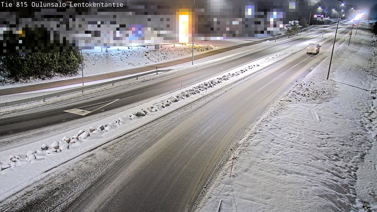 Weather Camera Image Väg 816 Uleåsalo, Lentokentäntie, Oulu, Pohjois-Pohjanmaa