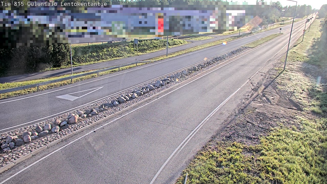 Weather Camera Image Road 816 Oulunsalo, Lentokentäntie, Oulu, Pohjois-Pohjanmaa