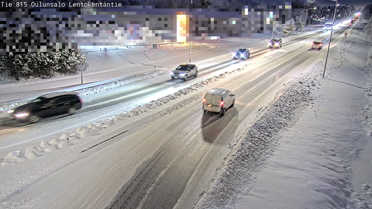 Kelikamerat Kuva Tie 816 Oulunsalo, Lentokentäntie, Oulu, Pohjois-Pohjanmaa