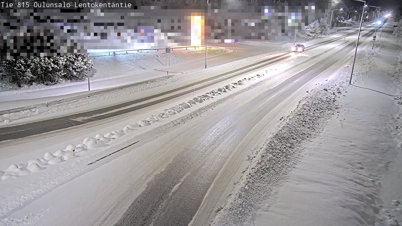 Weather Camera Image Väg 816 Uleåsalo, Lentokentäntie, Oulu, Pohjois-Pohjanmaa