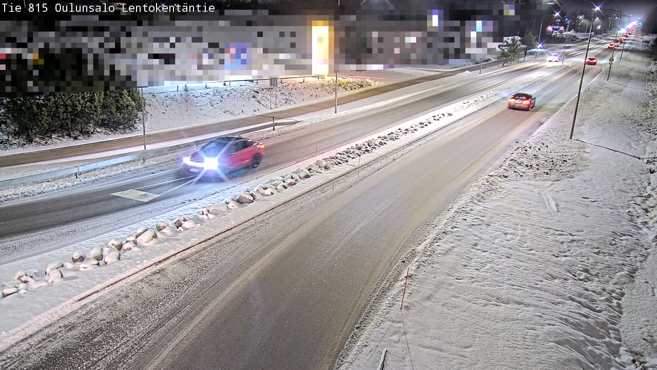 Weather Camera Image Väg 816 Uleåsalo, Lentokentäntie, Oulu, Pohjois-Pohjanmaa