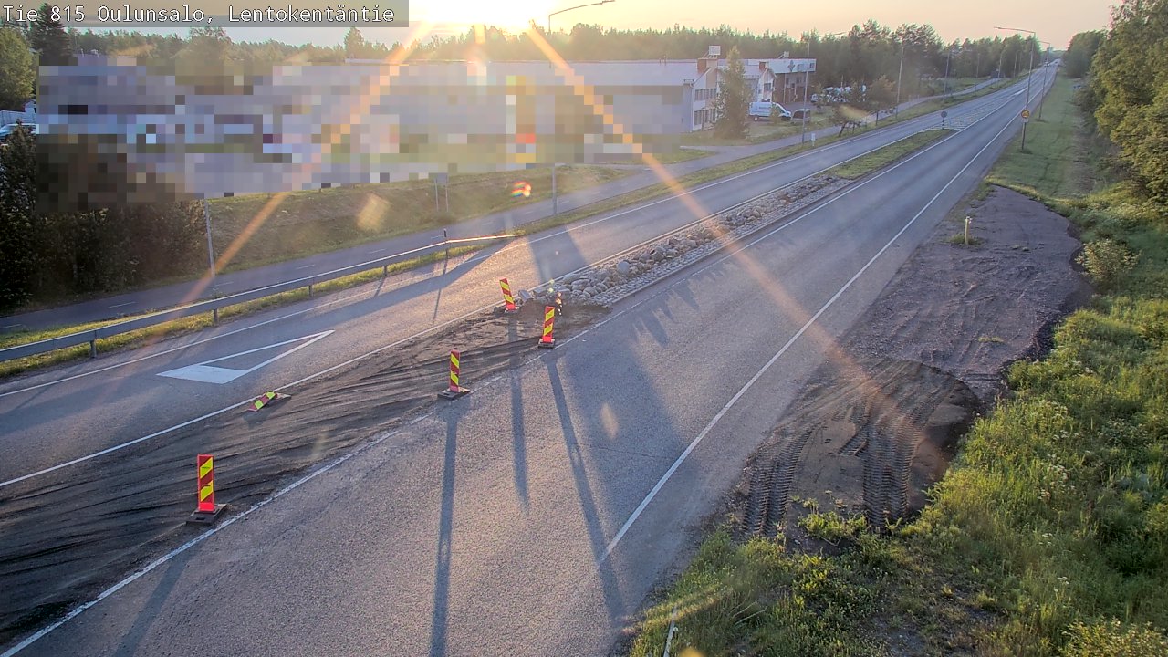 Weather Camera Image Road 816 Oulunsalo, Lentokentäntie, Oulu, Pohjois-Pohjanmaa