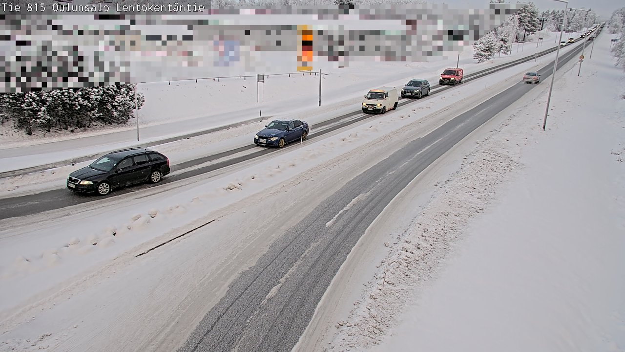 Weather Camera Image Road 816 Oulunsalo, Lentokentäntie, Oulu, Pohjois-Pohjanmaa