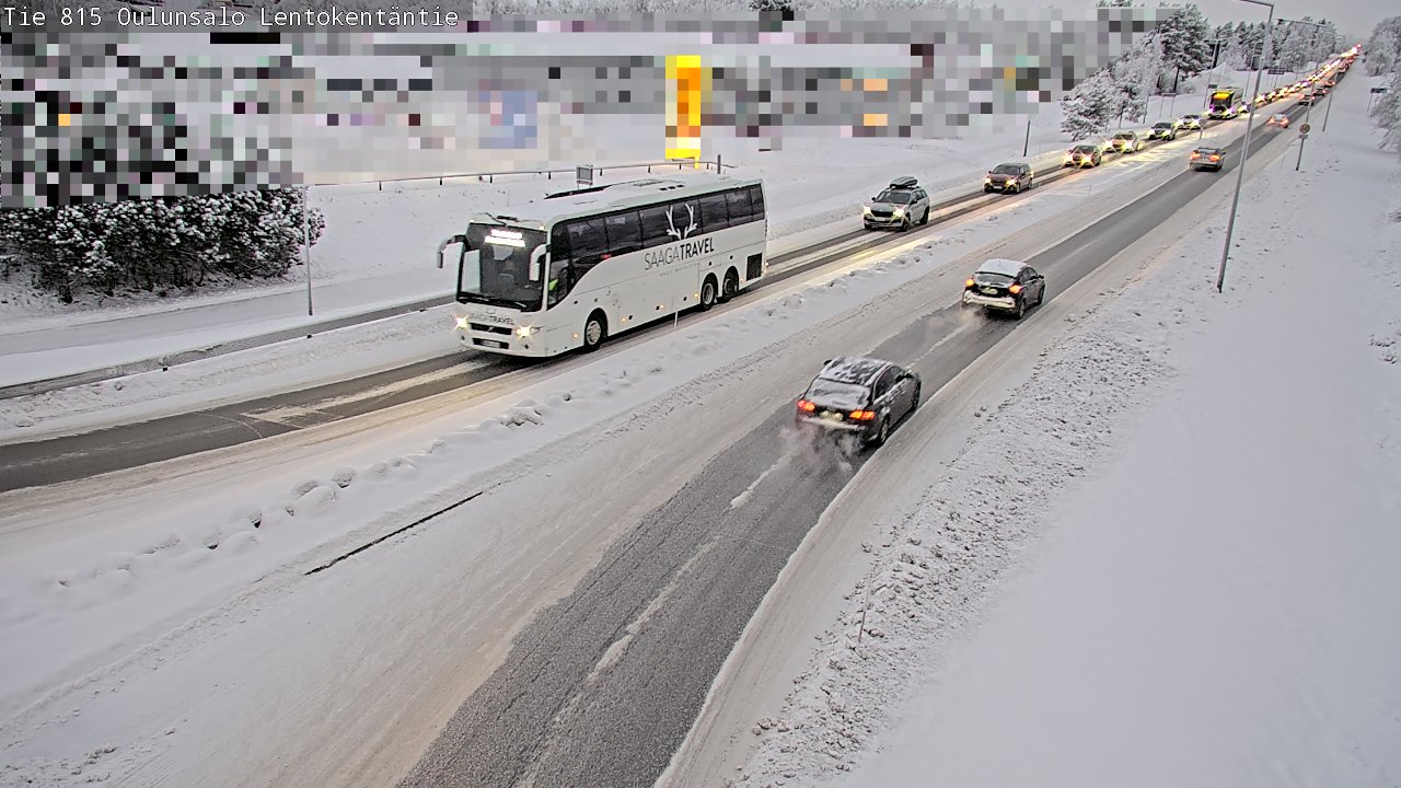 Weather Camera Image Road 816 Oulunsalo, Lentokentäntie, Oulu, Pohjois-Pohjanmaa