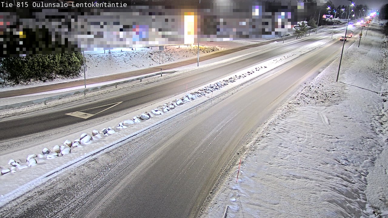 Weather Camera Image Väg 816 Uleåsalo, Lentokentäntie, Oulu, Pohjois-Pohjanmaa