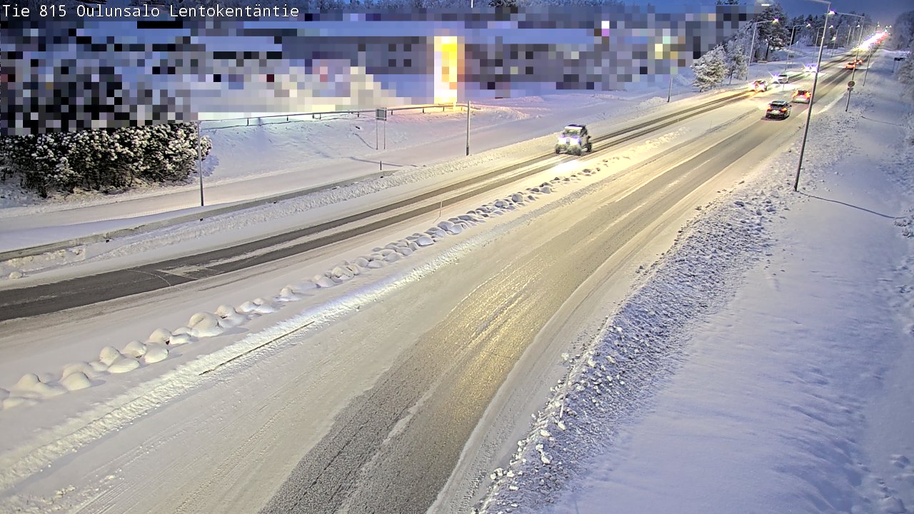 Weather Camera Image Road 816 Oulunsalo, Lentokentäntie, Oulu, Pohjois-Pohjanmaa