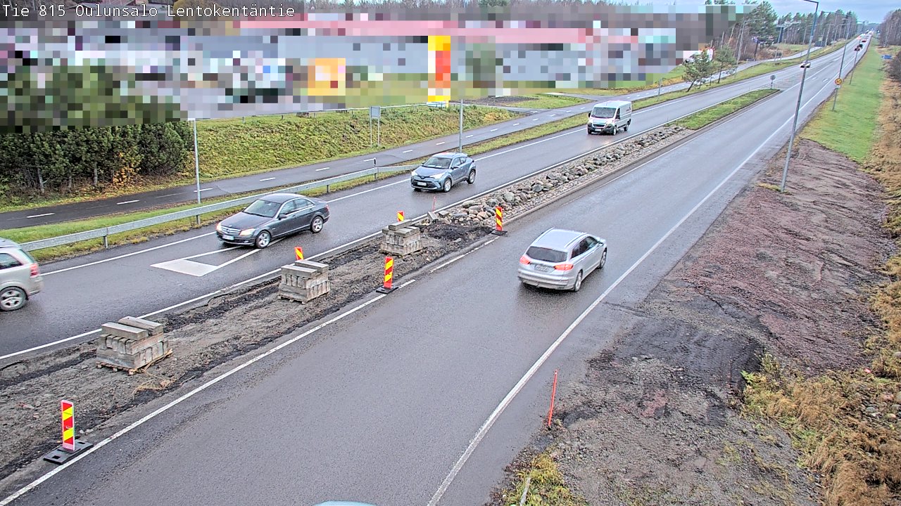 Kelikamerat Kuva Tie 816 Oulunsalo, Lentokentäntie, Oulu, Pohjois-Pohjanmaa