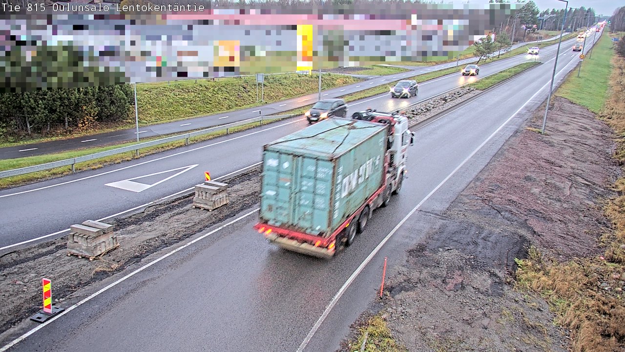 Kelikamerat Kuva Tie 816 Oulunsalo, Lentokentäntie, Oulu, Pohjois-Pohjanmaa