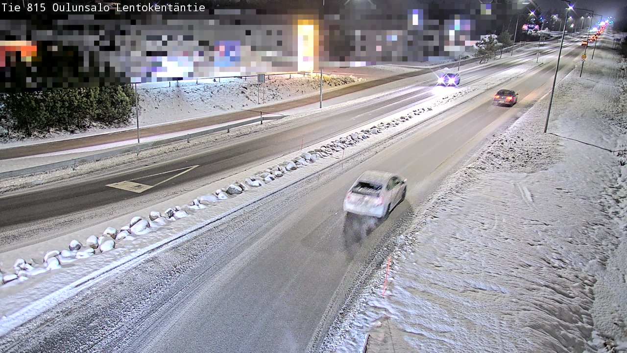 Weather Camera Image Väg 816 Uleåsalo, Lentokentäntie, Oulu, Pohjois-Pohjanmaa