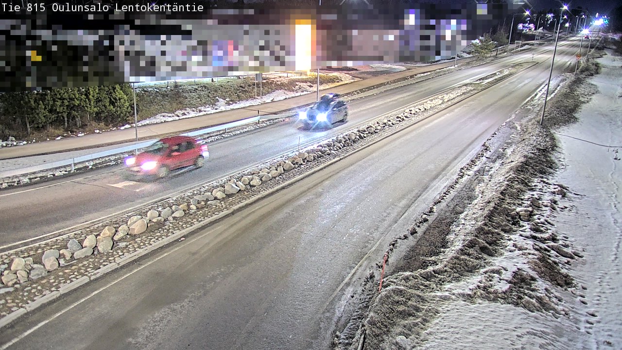 Weather Camera Image Road 816 Oulunsalo, Lentokentäntie, Oulu, Pohjois-Pohjanmaa