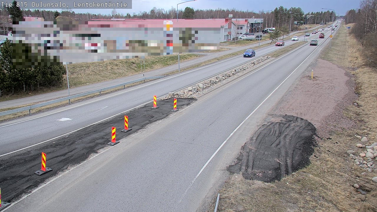 Weather Camera Image Road 816 Oulunsalo, Lentokentäntie, Oulu, Pohjois-Pohjanmaa