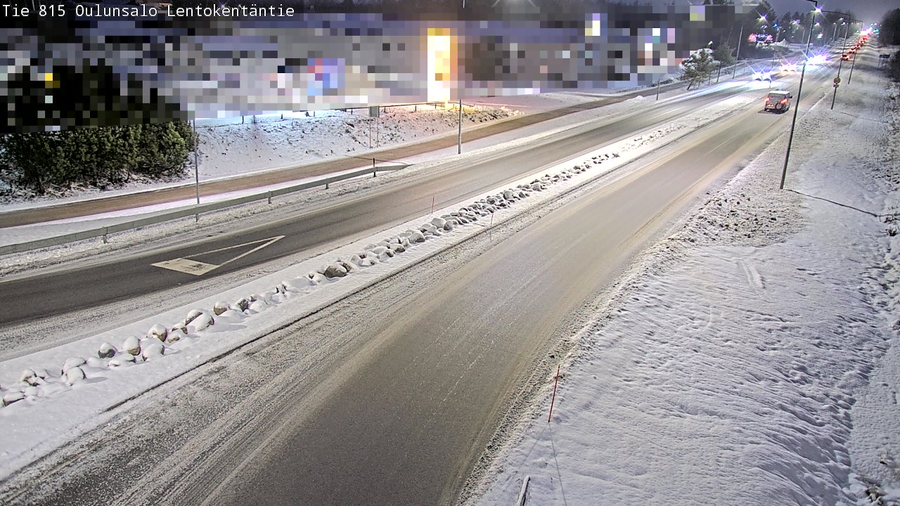 Weather Camera Image Väg 816 Uleåsalo, Lentokentäntie, Oulu, Pohjois-Pohjanmaa
