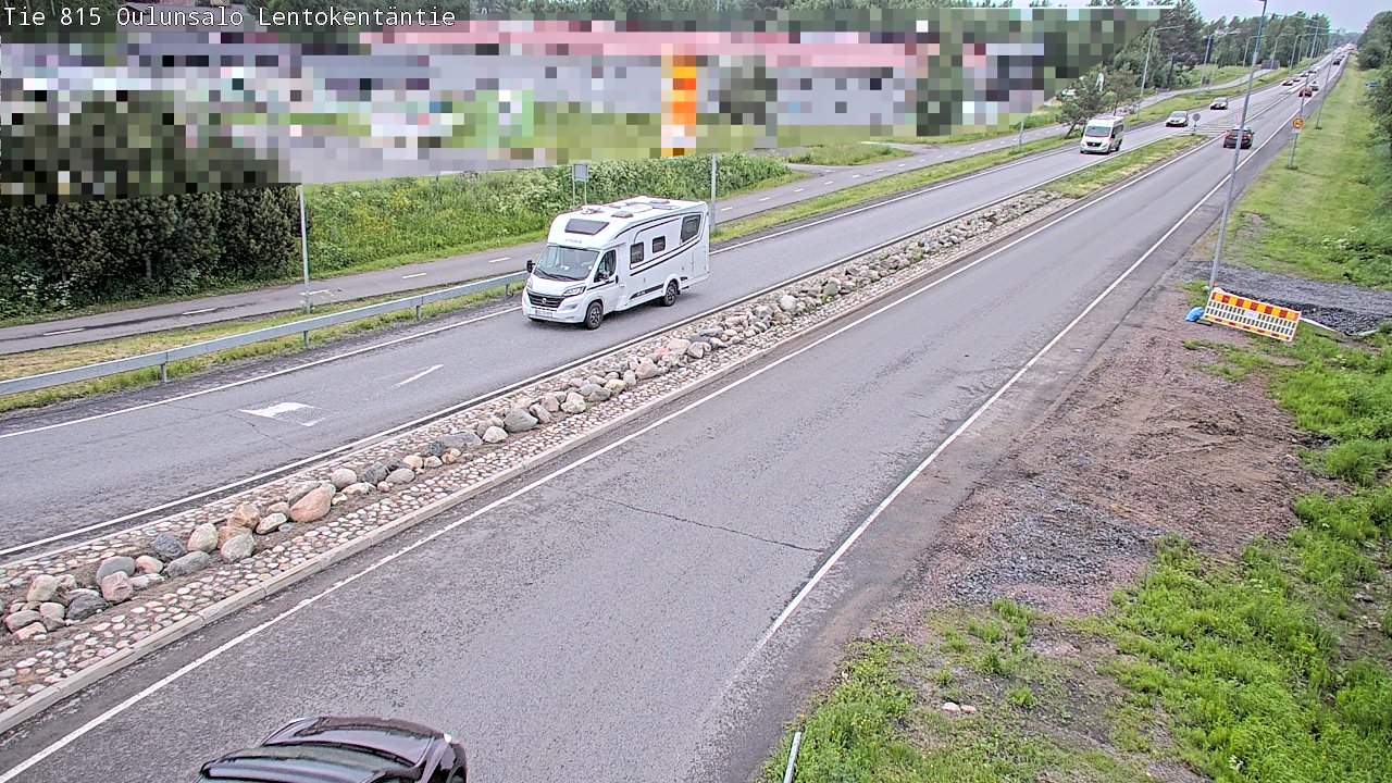 Kelikamerat Kuva Tie 816 Oulunsalo, Lentokentäntie, Oulu, Pohjois-Pohjanmaa