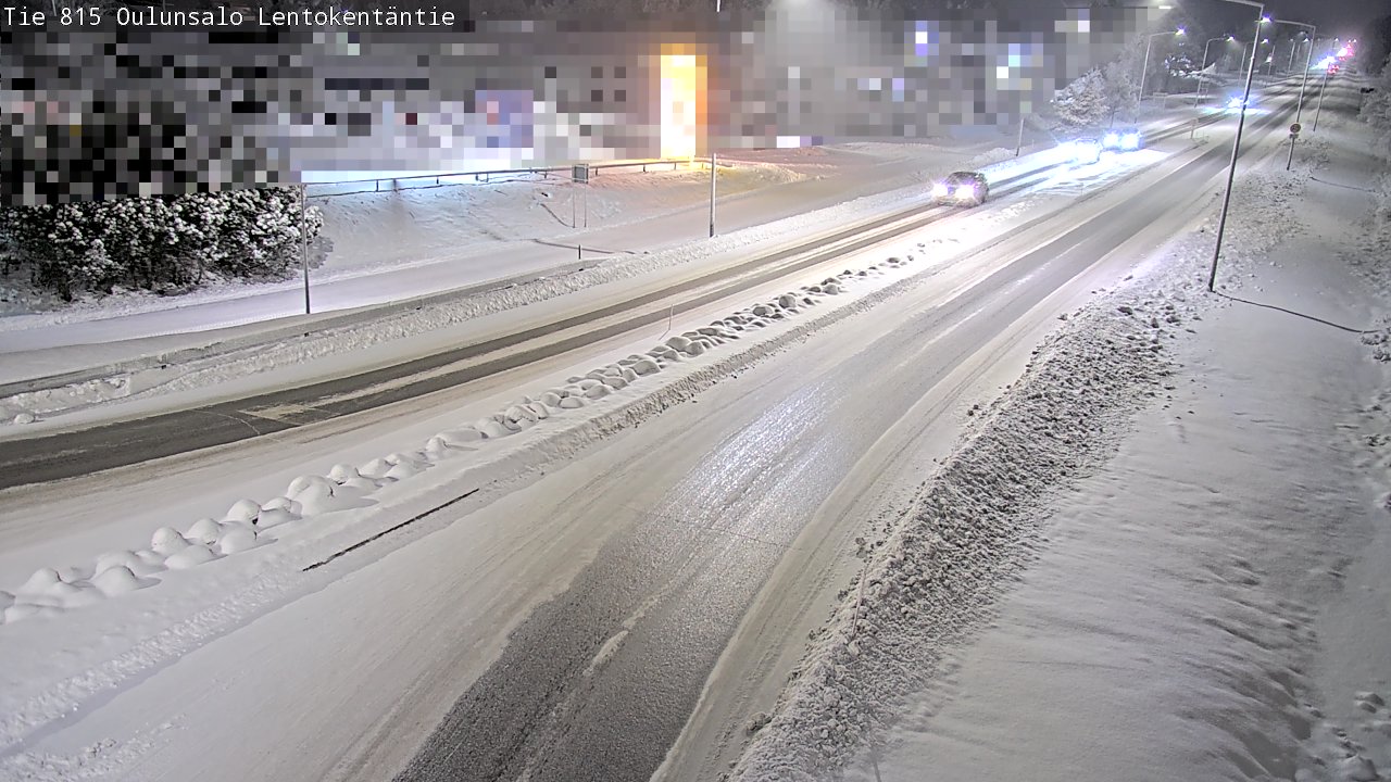 Weather Camera Image Väg 816 Uleåsalo, Lentokentäntie, Oulu, Pohjois-Pohjanmaa