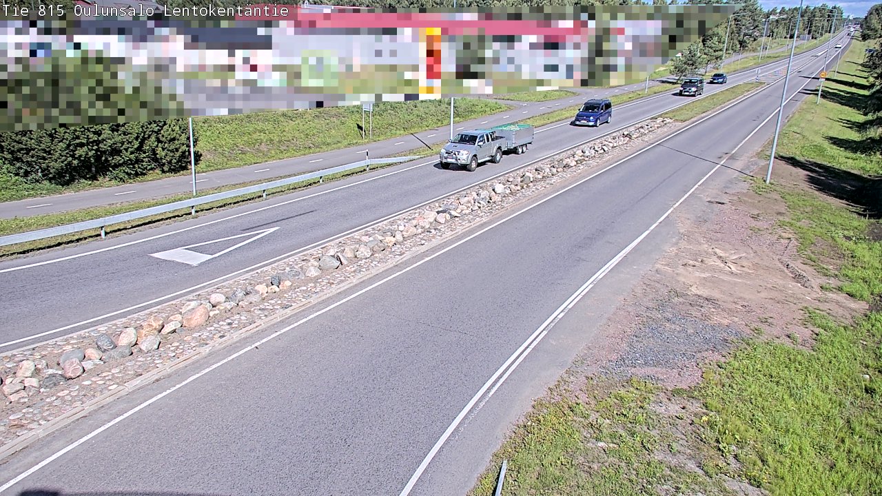 Kelikamerat Kuva Tie 816 Oulunsalo, Lentokentäntie, Oulu, Pohjois-Pohjanmaa
