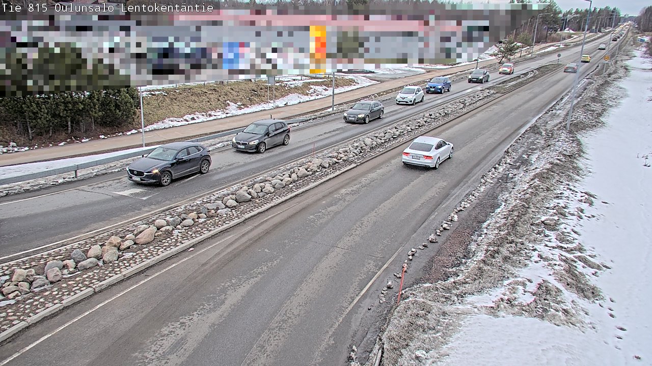 Kelikamerat Kuva Tie 816 Oulunsalo, Lentokentäntie, Oulu, Pohjois-Pohjanmaa