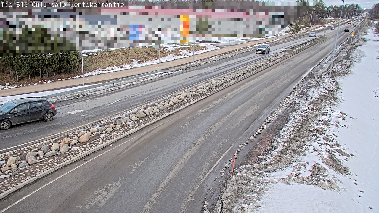 Kelikamerat Kuva Tie 816 Oulunsalo, Lentokentäntie, Oulu, Pohjois-Pohjanmaa