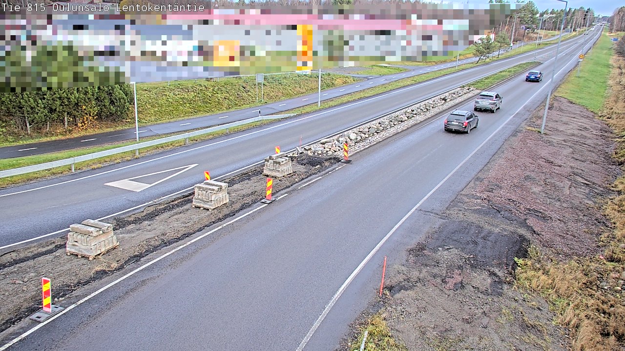 Kelikamerat Kuva Tie 816 Oulunsalo, Lentokentäntie, Oulu, Pohjois-Pohjanmaa