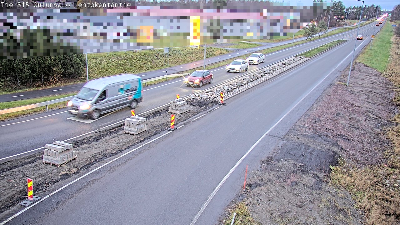 Kelikamerat Kuva Tie 816 Oulunsalo, Lentokentäntie, Oulu, Pohjois-Pohjanmaa