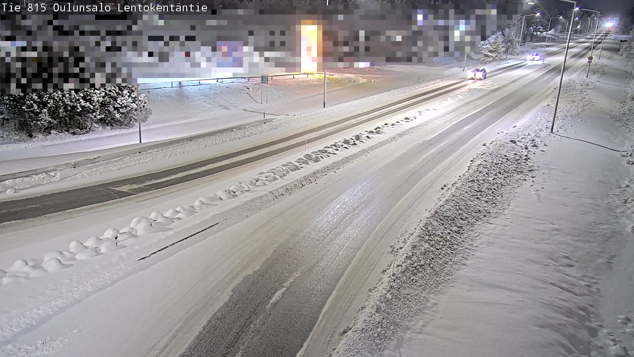 Weather Camera Image Väg 816 Uleåsalo, Lentokentäntie, Oulu, Pohjois-Pohjanmaa