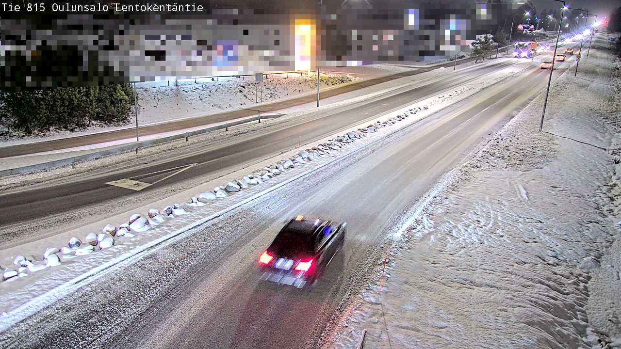 Weather Camera Image Väg 816 Uleåsalo, Lentokentäntie, Oulu, Pohjois-Pohjanmaa