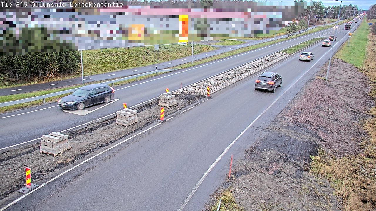 Kelikamerat Kuva Tie 816 Oulunsalo, Lentokentäntie, Oulu, Pohjois-Pohjanmaa