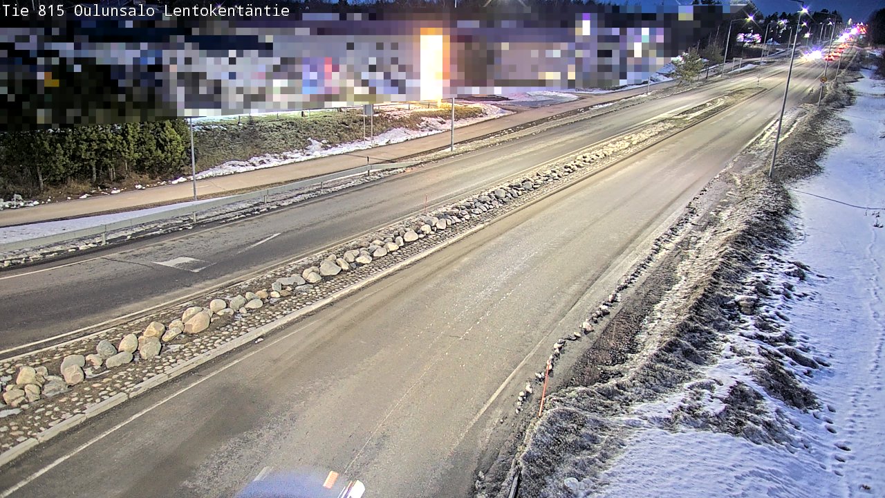 Weather Camera Image Road 816 Oulunsalo, Lentokentäntie, Oulu, Pohjois-Pohjanmaa