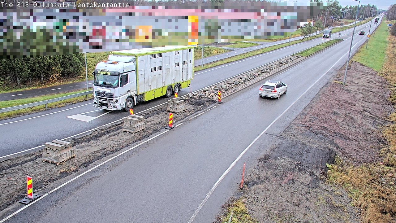 Kelikamerat Kuva Tie 816 Oulunsalo, Lentokentäntie, Oulu, Pohjois-Pohjanmaa