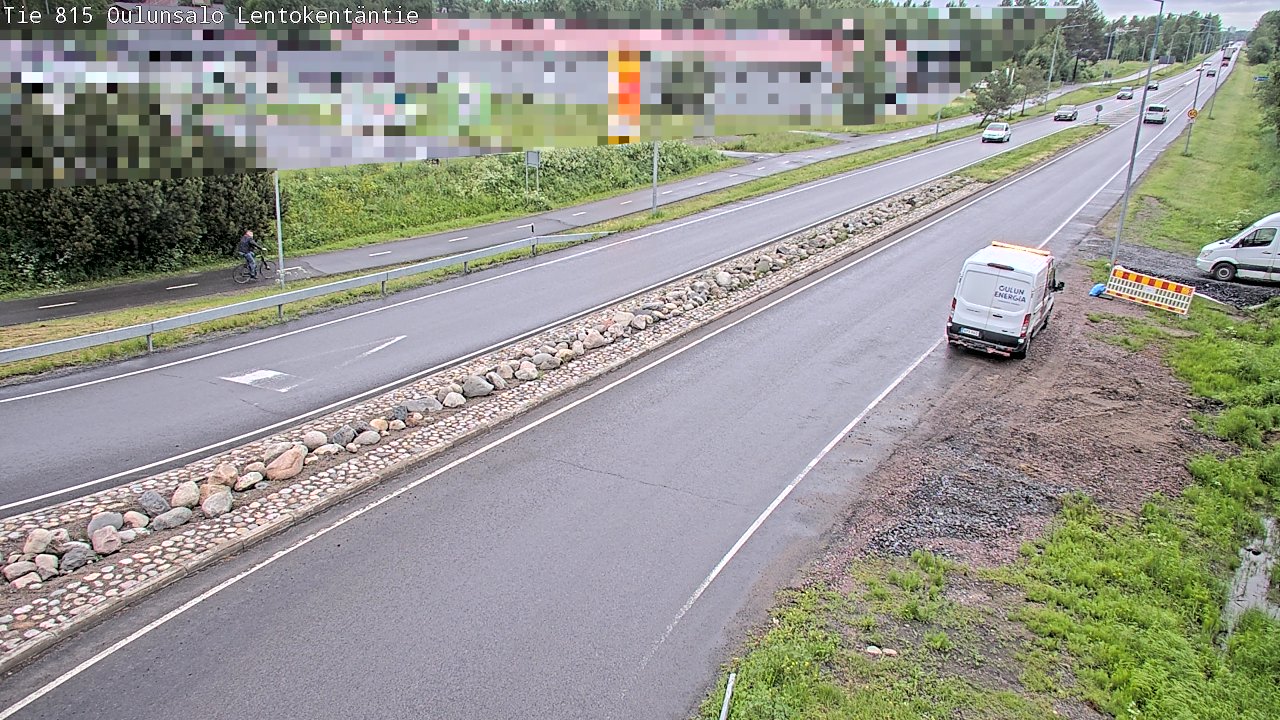 Kelikamerat Kuva Tie 816 Oulunsalo, Lentokentäntie, Oulu, Pohjois-Pohjanmaa