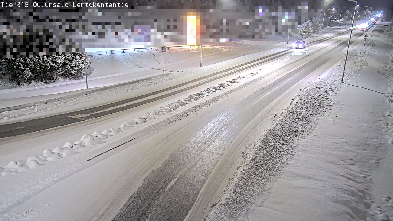 Weather Camera Image Väg 816 Uleåsalo, Lentokentäntie, Oulu, Pohjois-Pohjanmaa