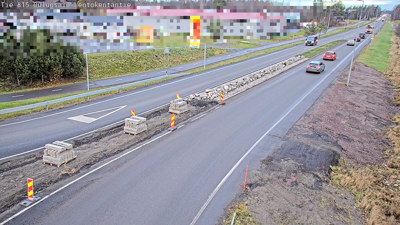 Kelikamerat Kuva Tie 816 Oulunsalo, Lentokentäntie, Oulu, Pohjois-Pohjanmaa