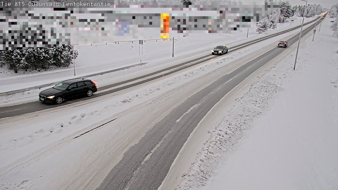 Weather Camera Image Road 816 Oulunsalo, Lentokentäntie, Oulu, Pohjois-Pohjanmaa